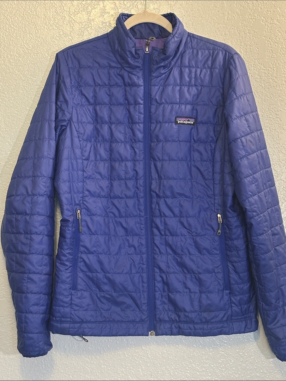 Patagonia Nanopuff Women's Blue Quilted Packable Puffer Jacket GUC L